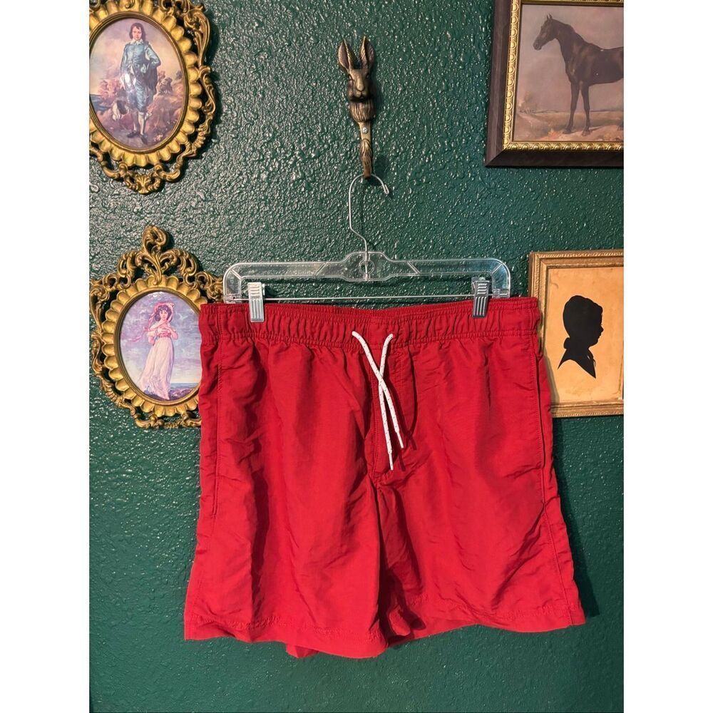 Duluth Trading 100% Nylon Red Shorts Sz Large